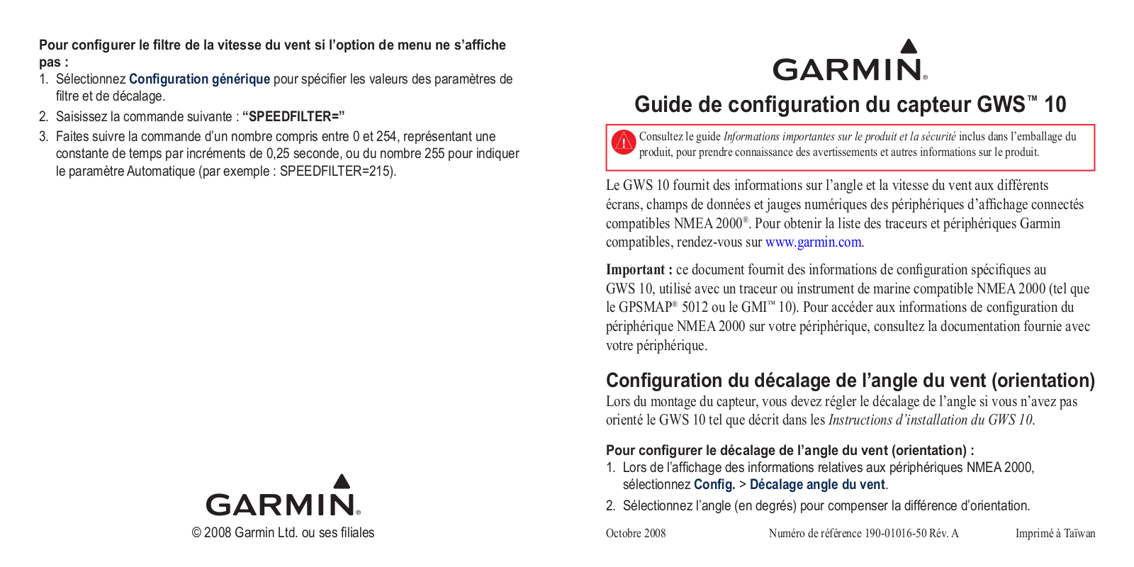 Garmin GWS 10 Configure and go!