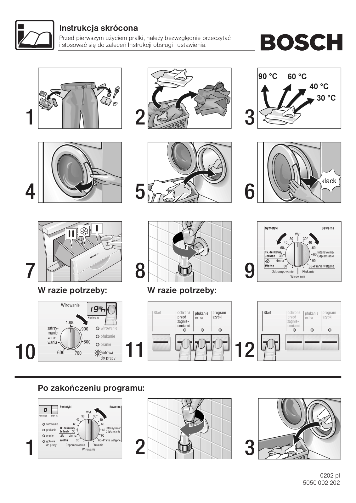 Bosch WFO2060PL User Manual