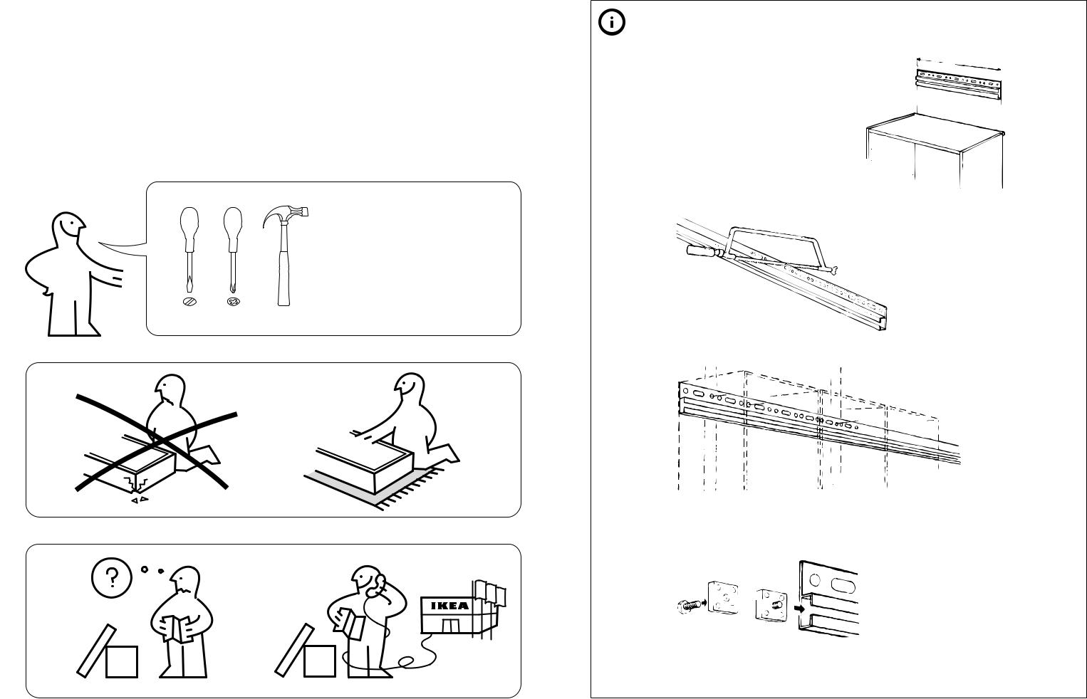 IKEA AKURUM WALL CABINET FRAME Assembly Instruction