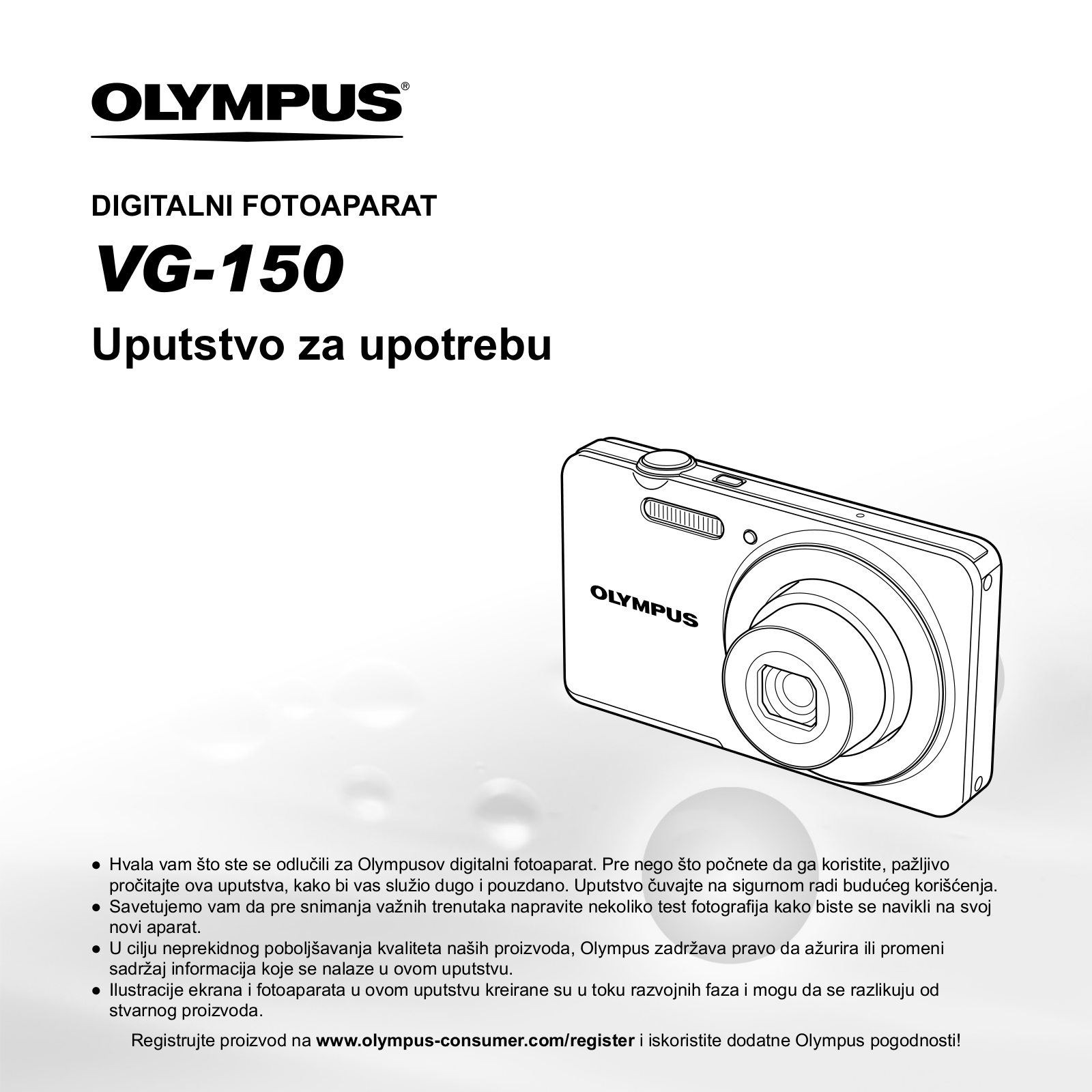 OLYMPUS VG-150 User Manual