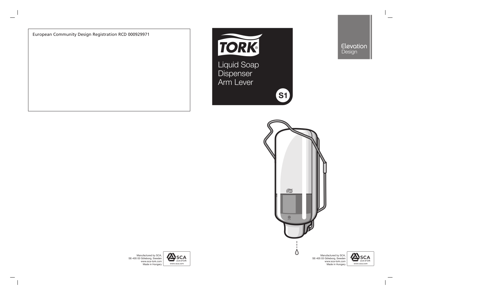 Tork 560108 S1, 560100 S1 User Manual