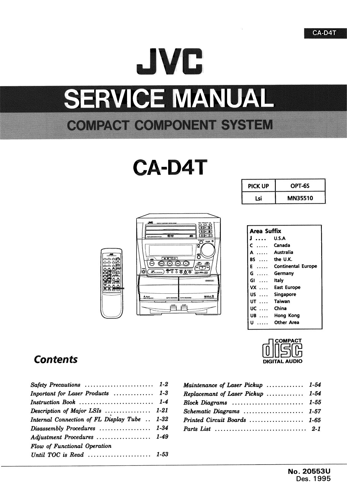 JVC CAD-4-T Service manual