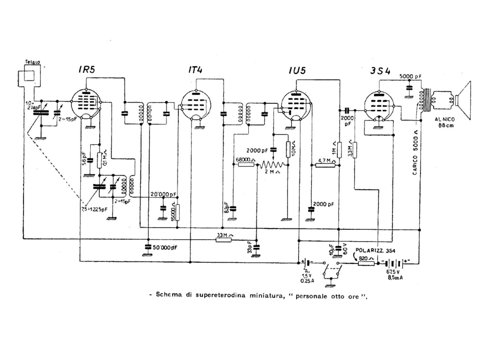 Olympic personale otto ore schematic