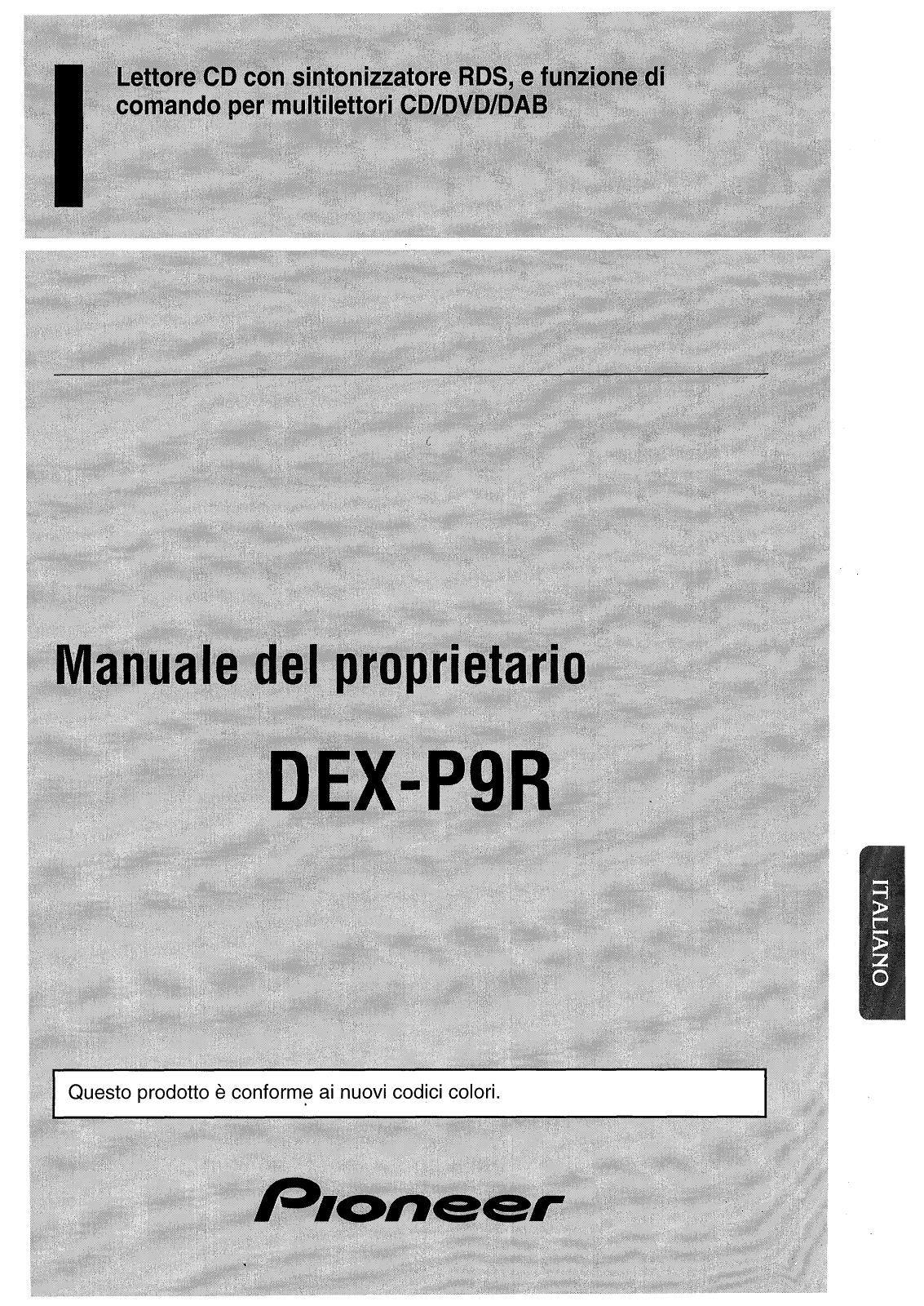 Pioneer DEX-P9R User manual