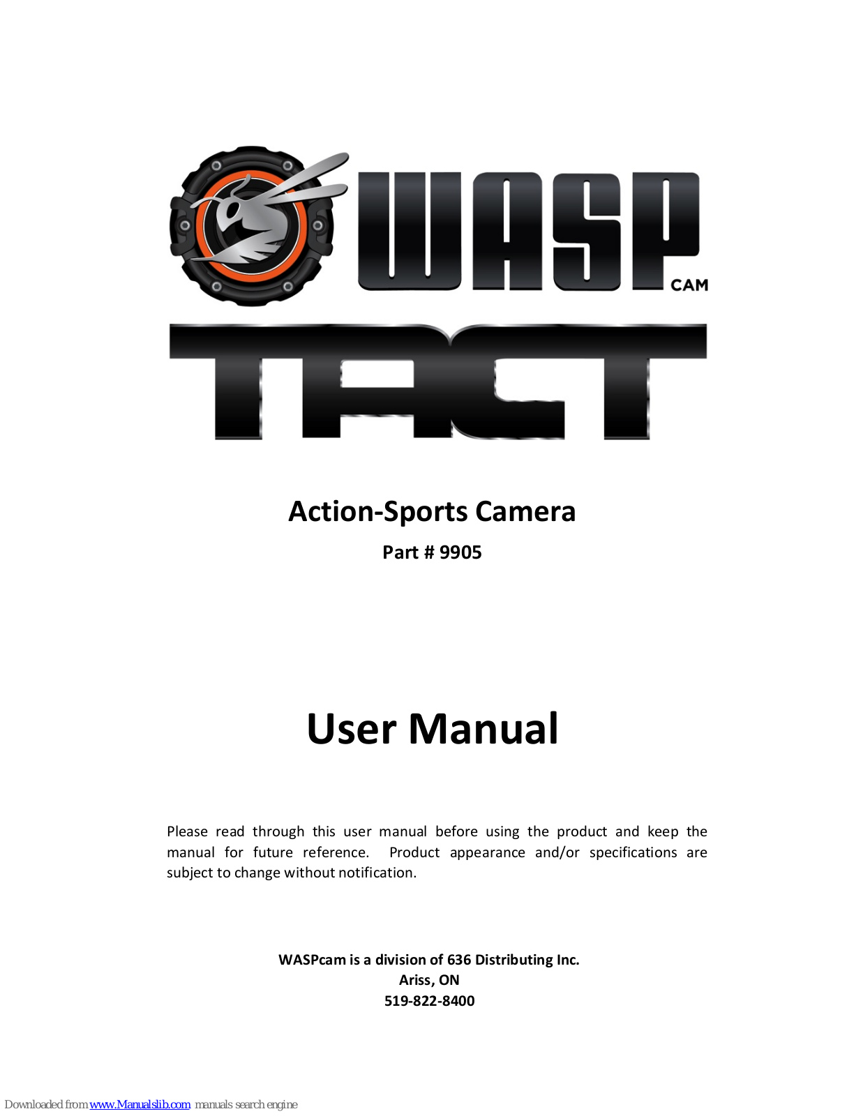 Wasp TACT 9905 User Manual