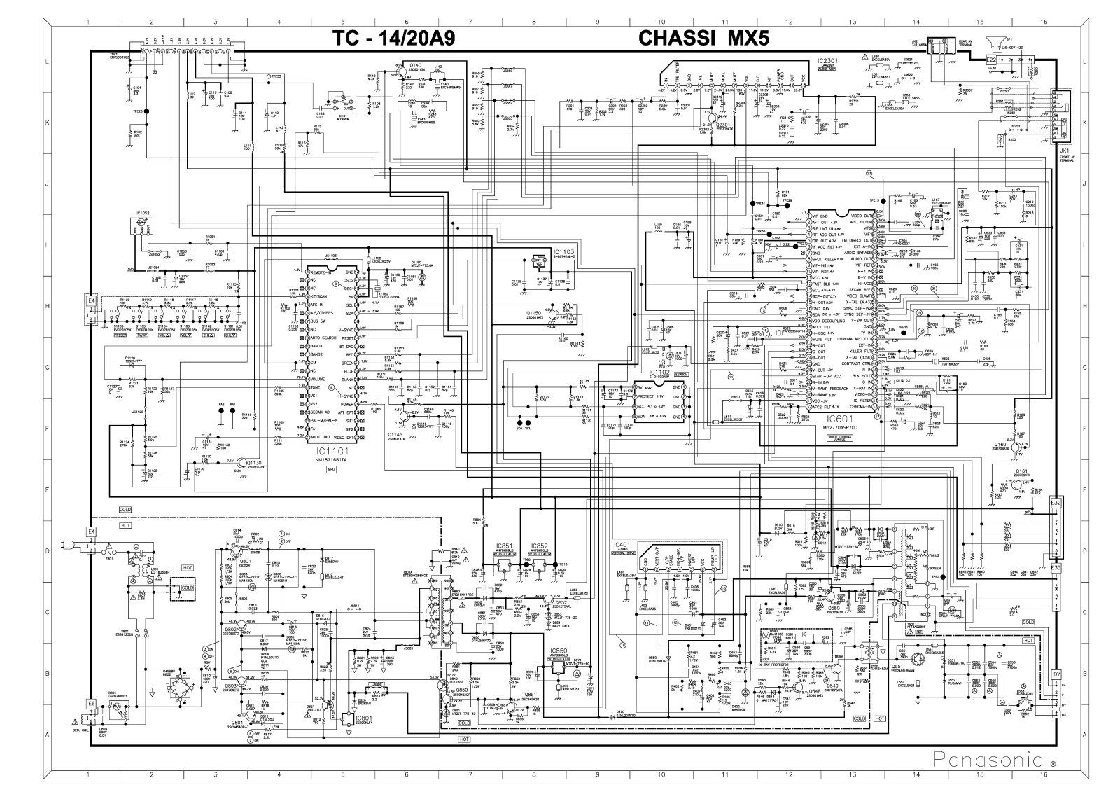 Panasonic TC14A9 Diagram