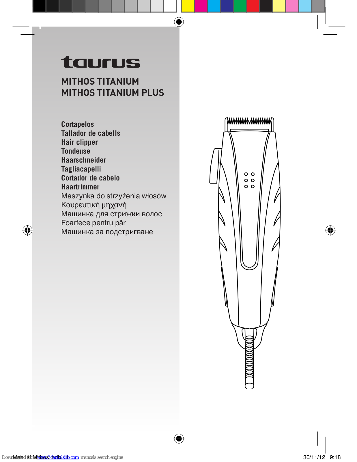 Taurus MITHOS TITANIUM, MITHOS TITANIUM PLUS User Manual