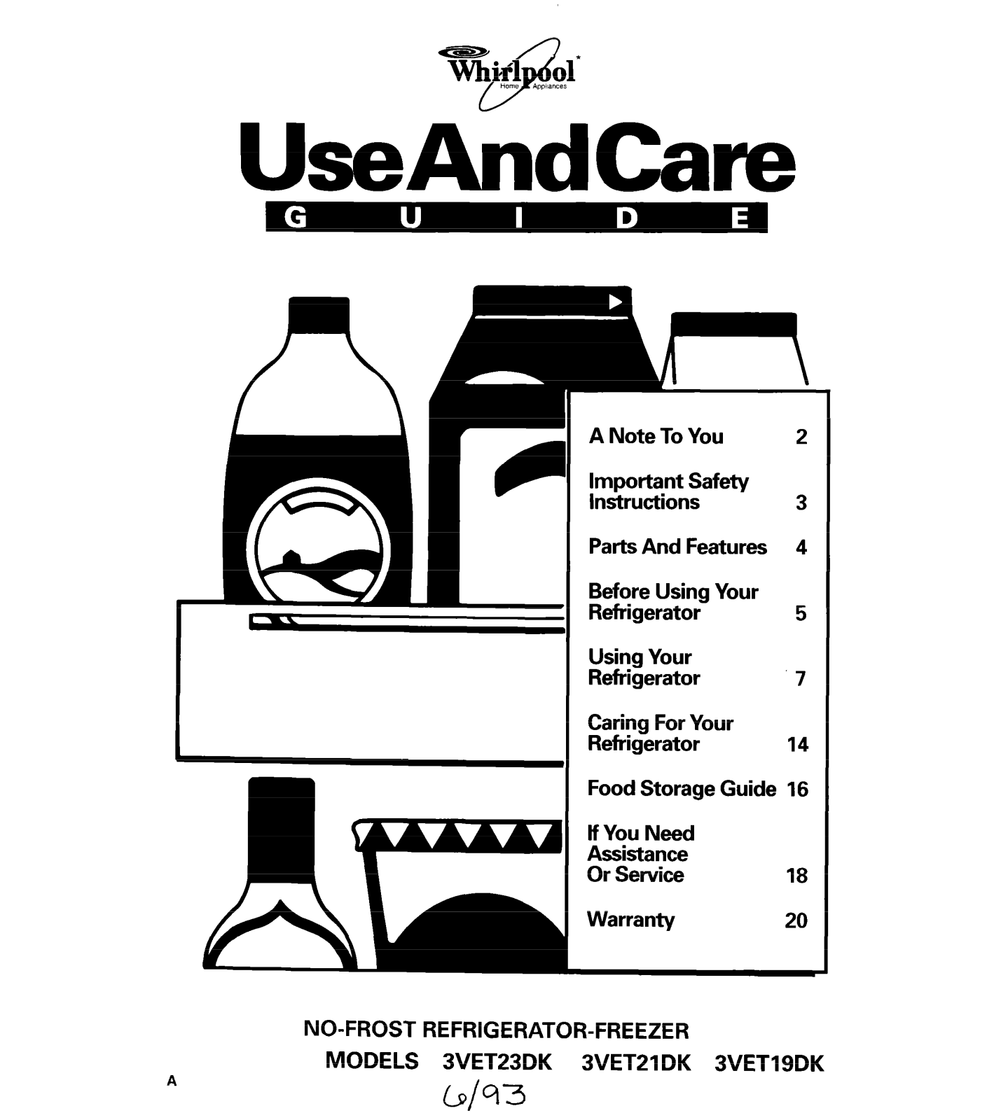 Whirlpool 3VET21DK, 3VETlSDK User Manual - ManualMachine.com