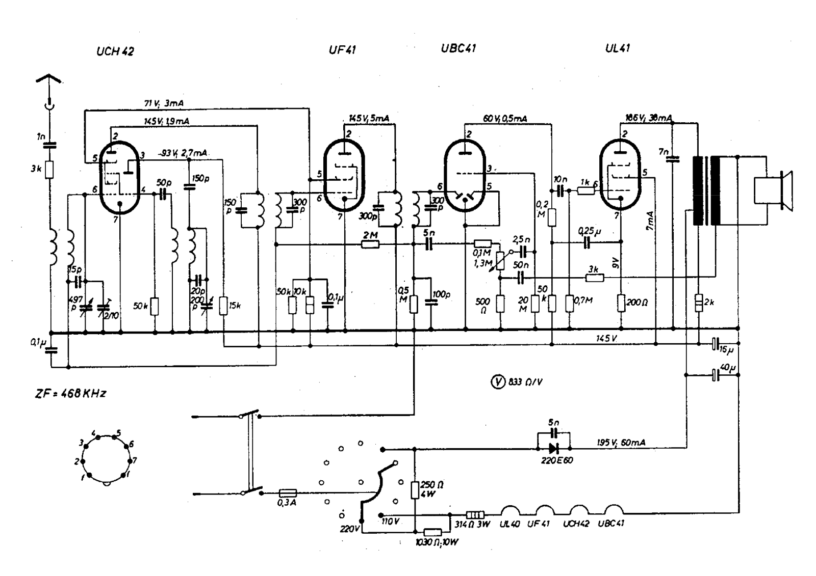 Grundig 1001mw schematic