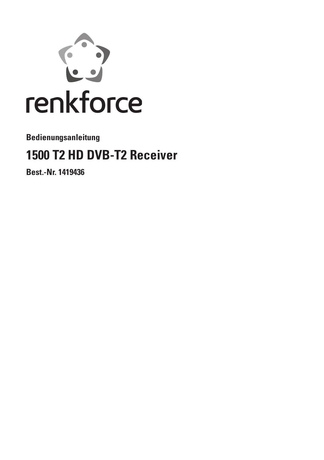 Renkforce 1500T2 operation manual