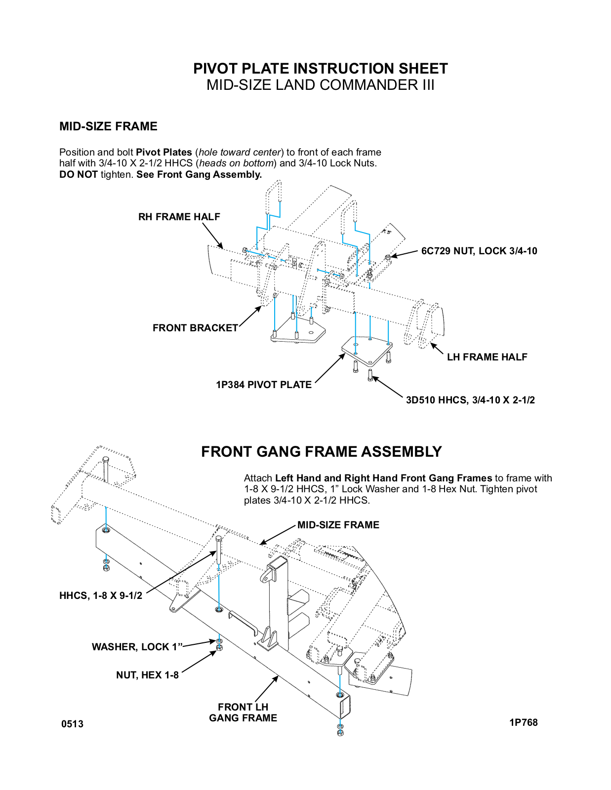 Landoll COMMANDER III User Manual