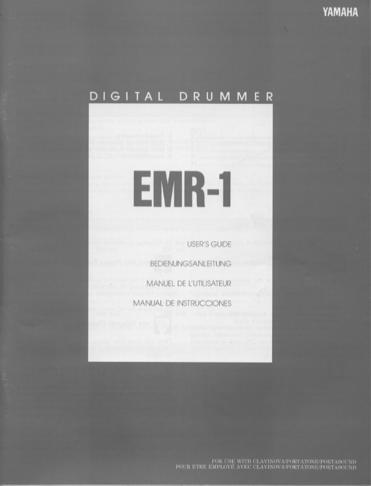 Yamaha EMR-1, EMR1E User Manual