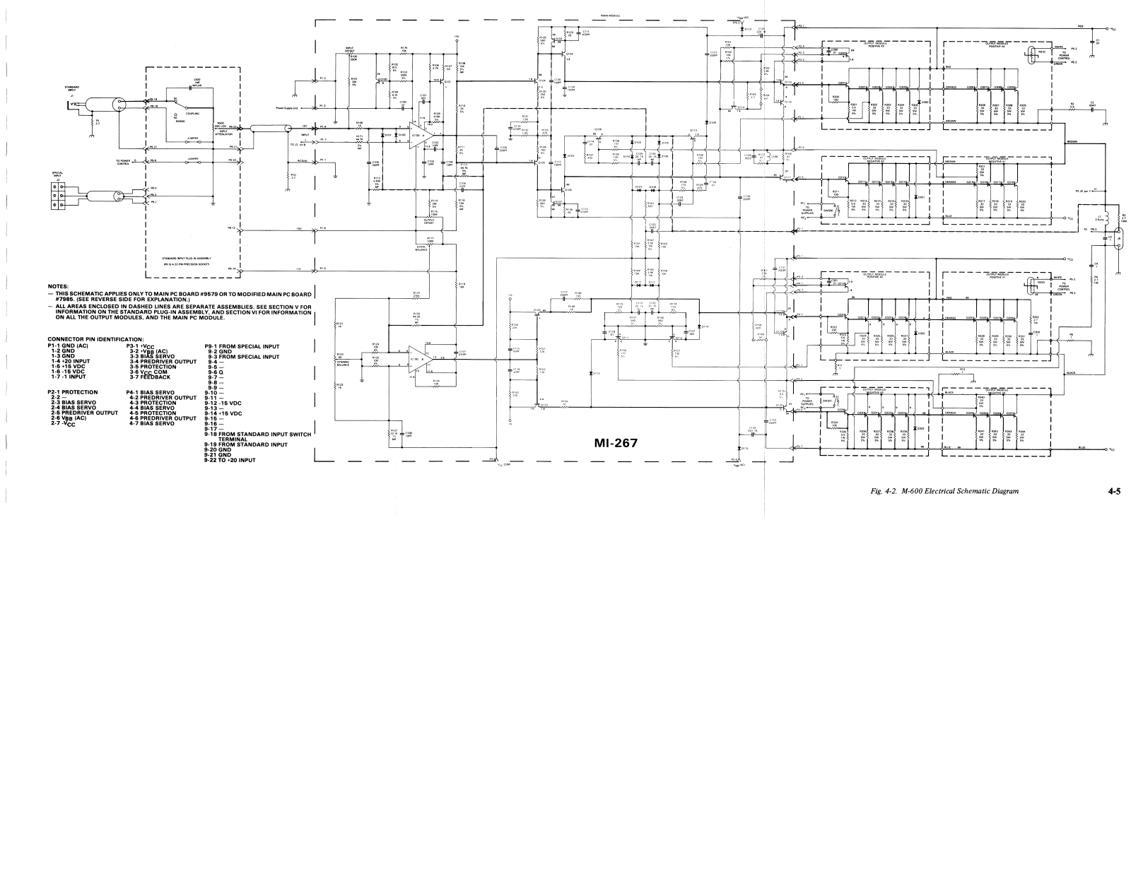 Crown M600 Schematic