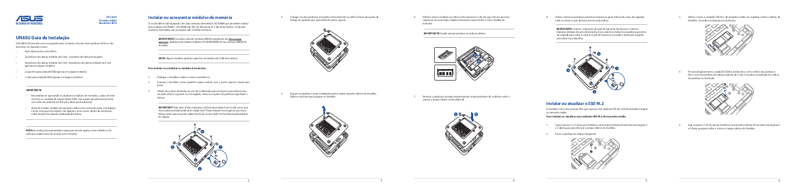 Asus UN65U Installation Guide