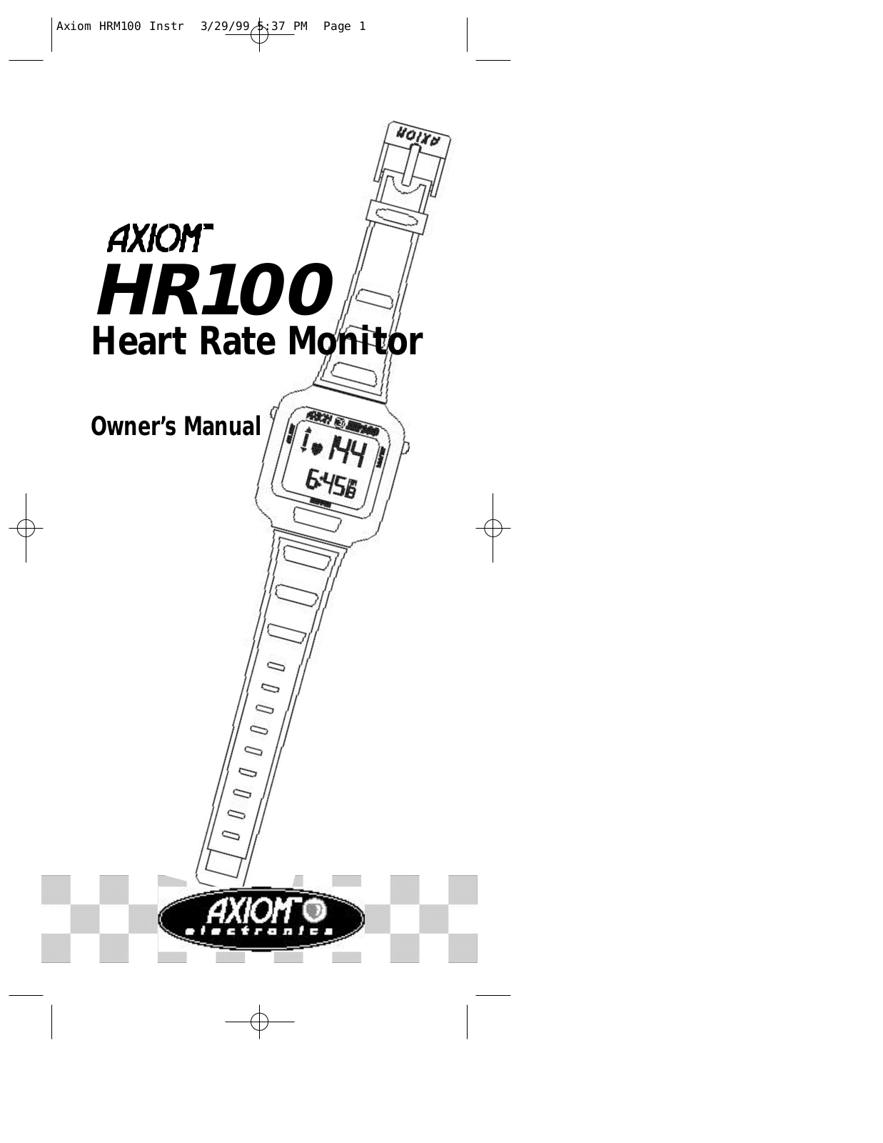 Axiom HR100 User Manual