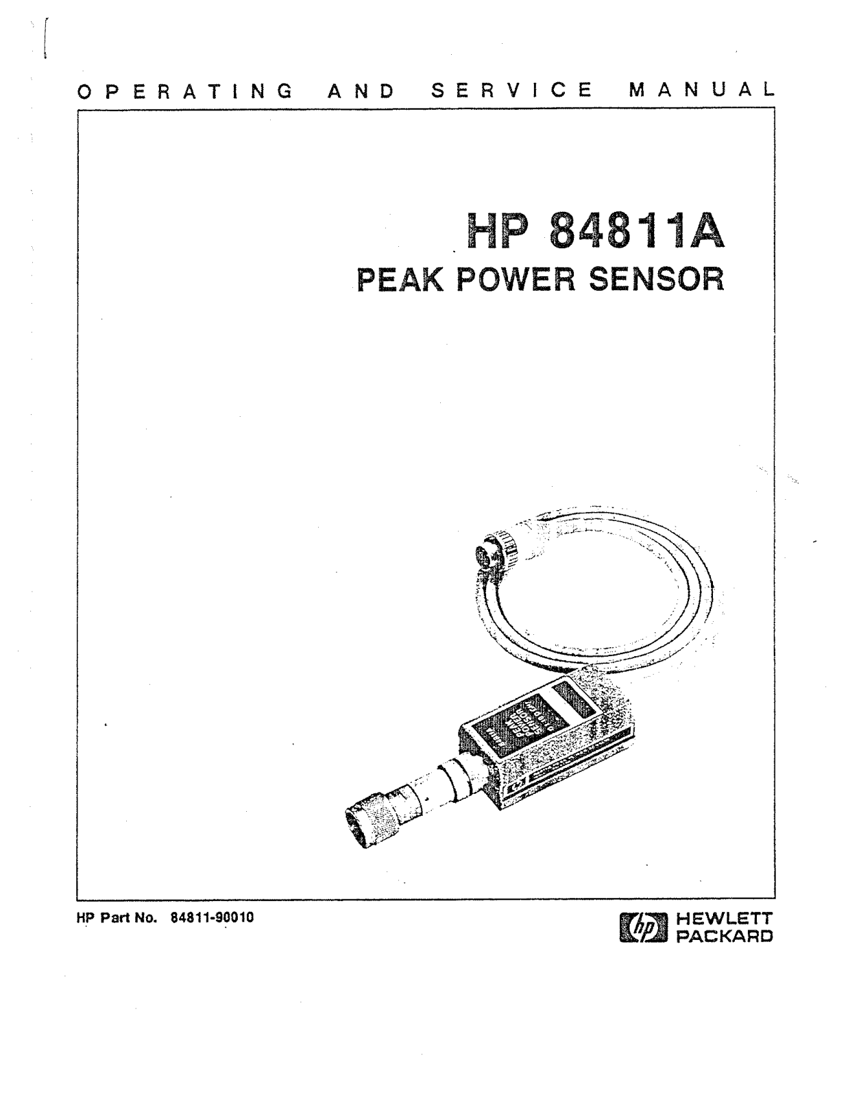 HP (Hewlett-Packard) 84811A User Manual