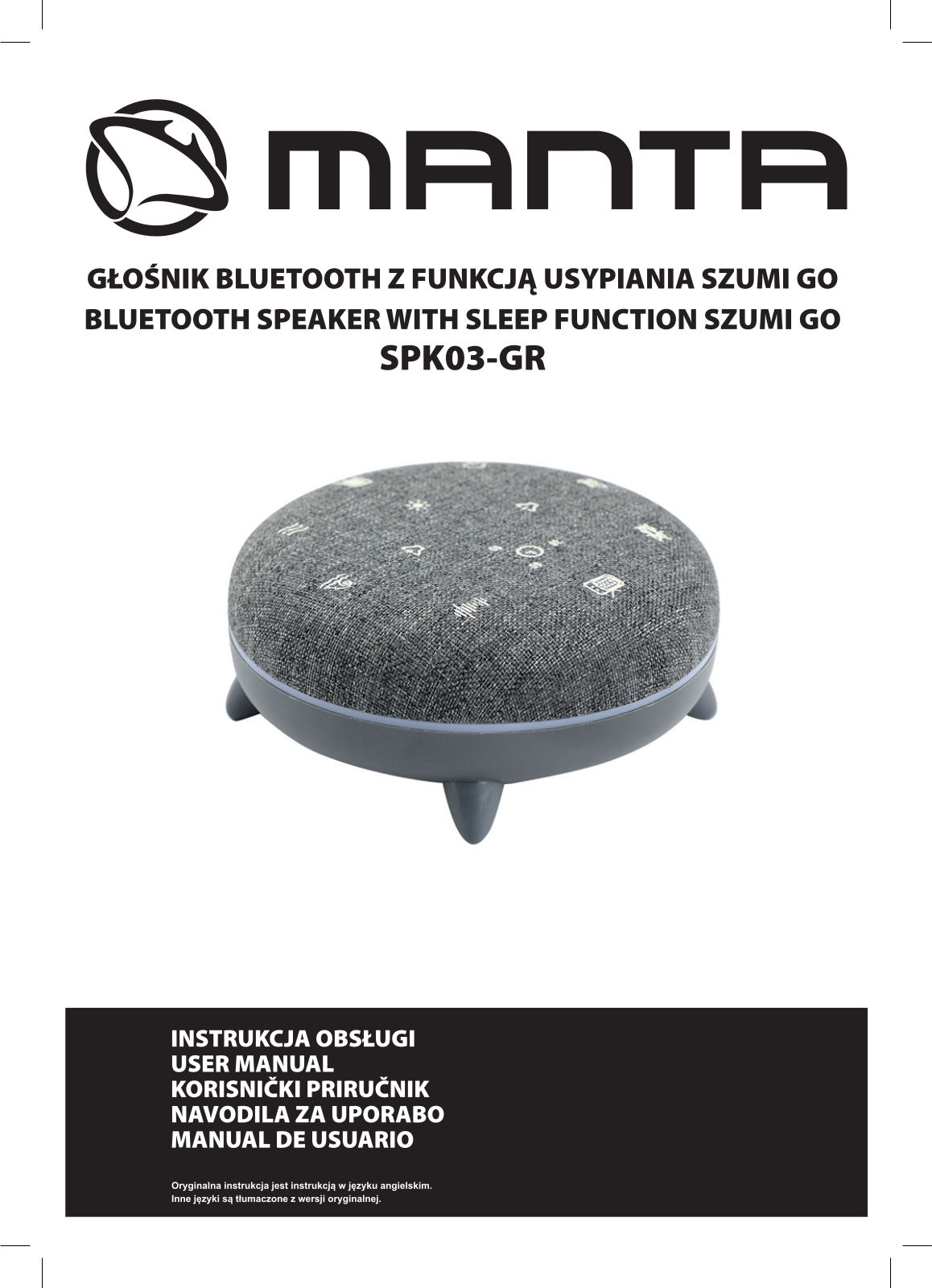 MANTA SPK03-GR User guide - ManualMachine.com