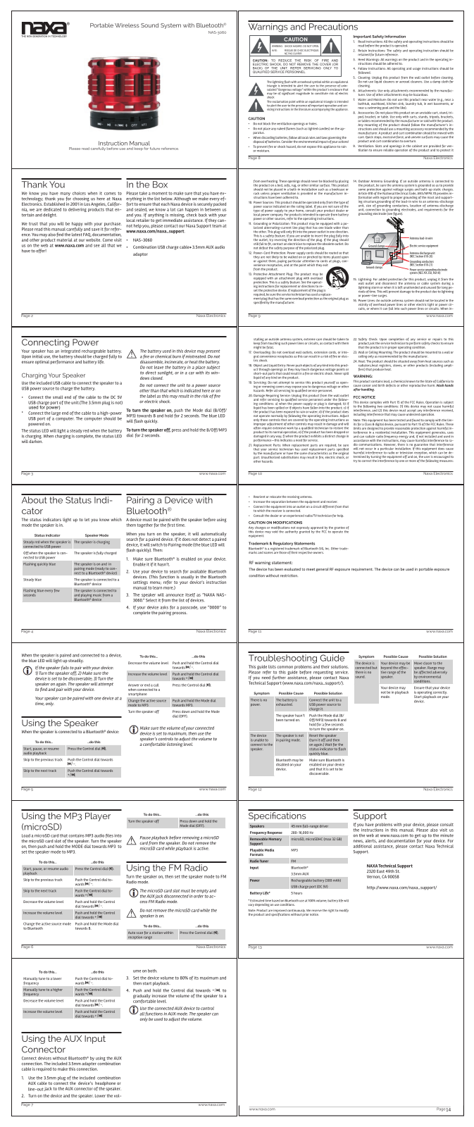 TEKSUN TECHNOLOGY 56801BT User Manual