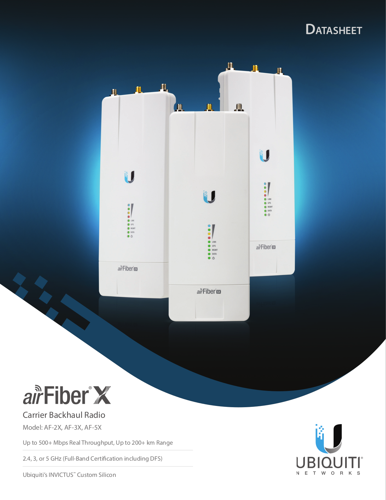 Ubiquiti AF-2X-US, AF-5X-US Specsheet