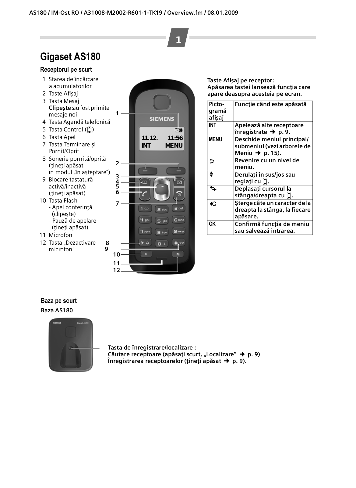 Siemens GIGASET AS180 TRIO, GIGASET AS180, GIGASET AS180 DUO User Manual