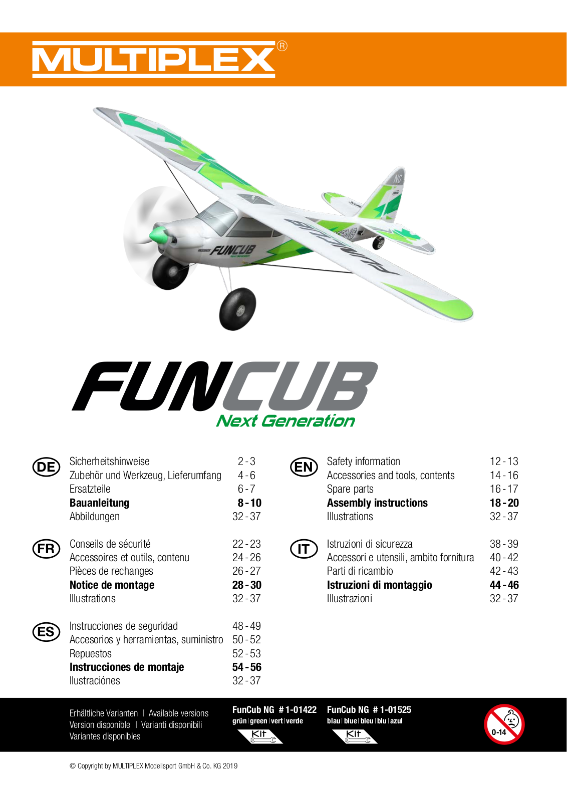 Multiplex FunCub NG User guide