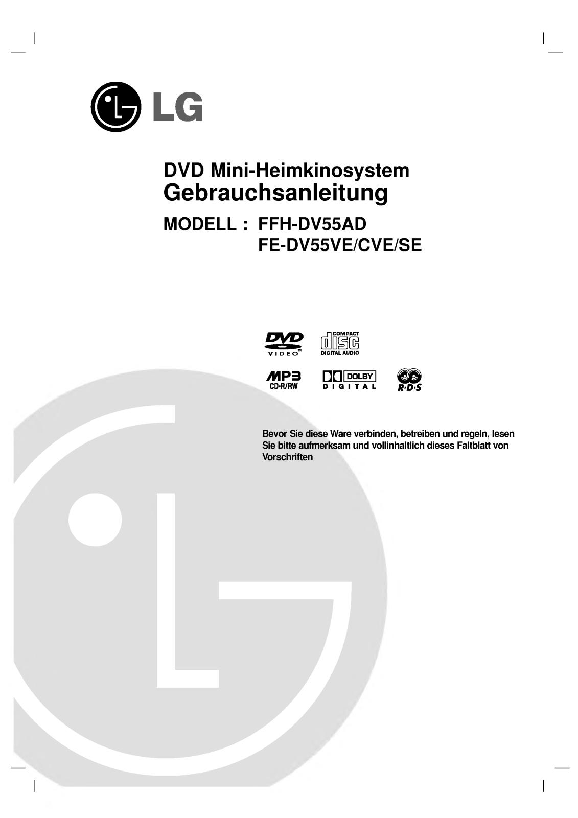 Lg FFH-DV55AD User Manual