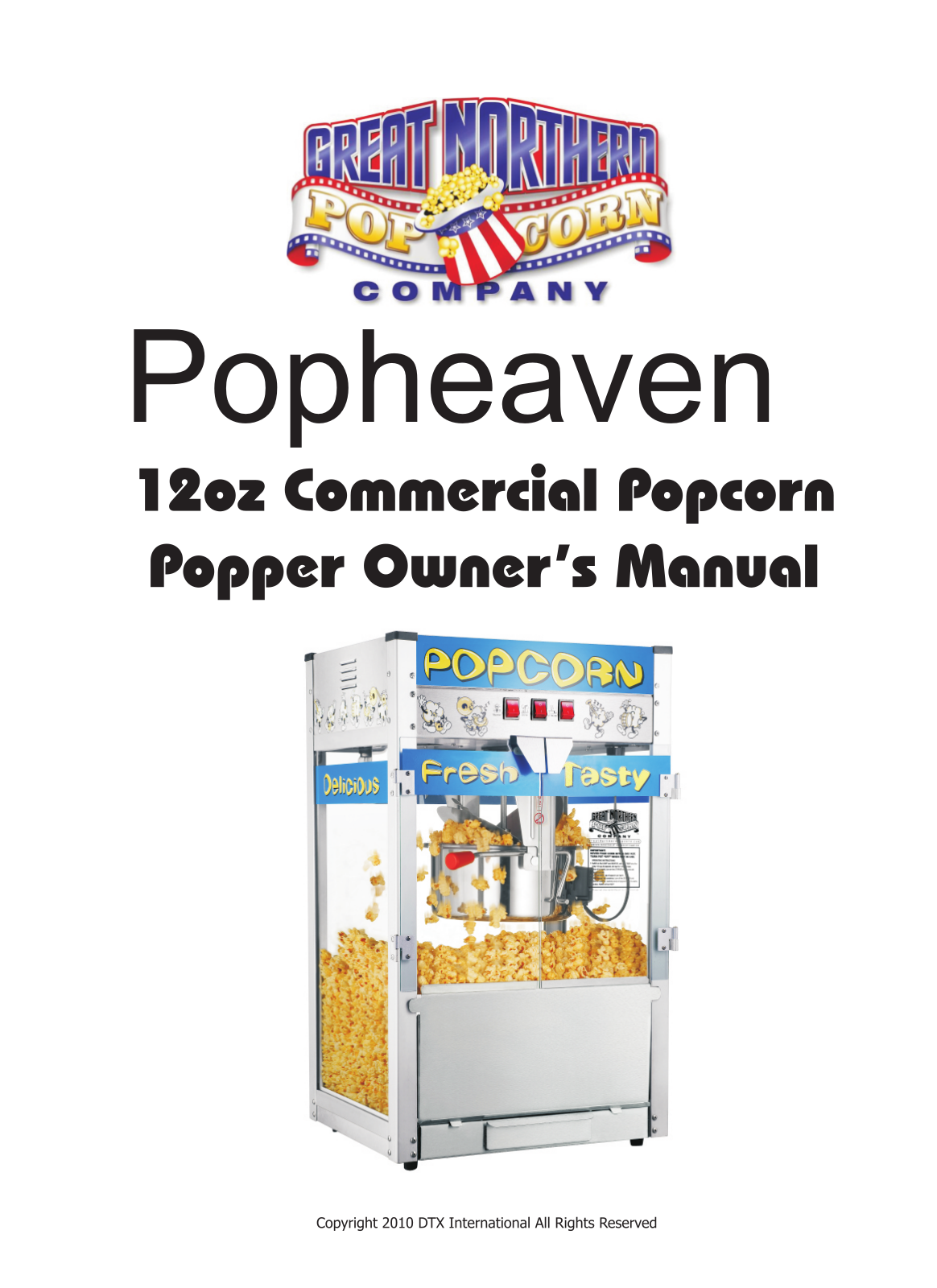 Great Northern Popcorn 6210 User Manual