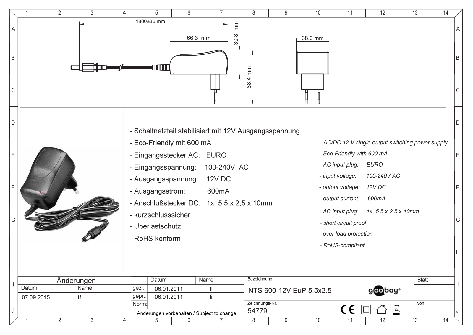 GOOBAY 54779 Datasheet - ManualMachine.com