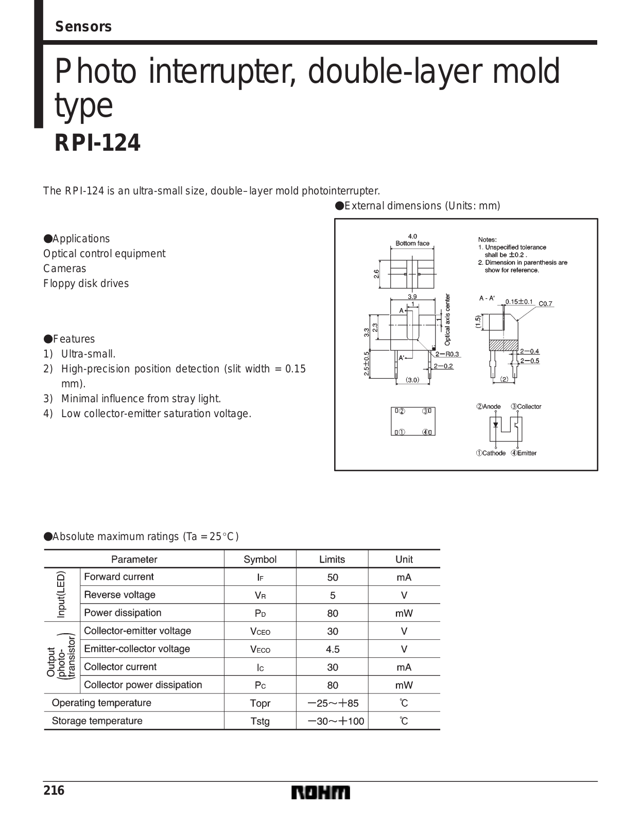 Rainbow Electronics RPI-124 User Manual