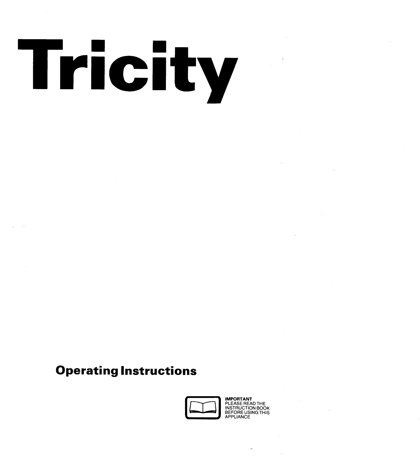 TRICITY BENDIX 2788 User Manual