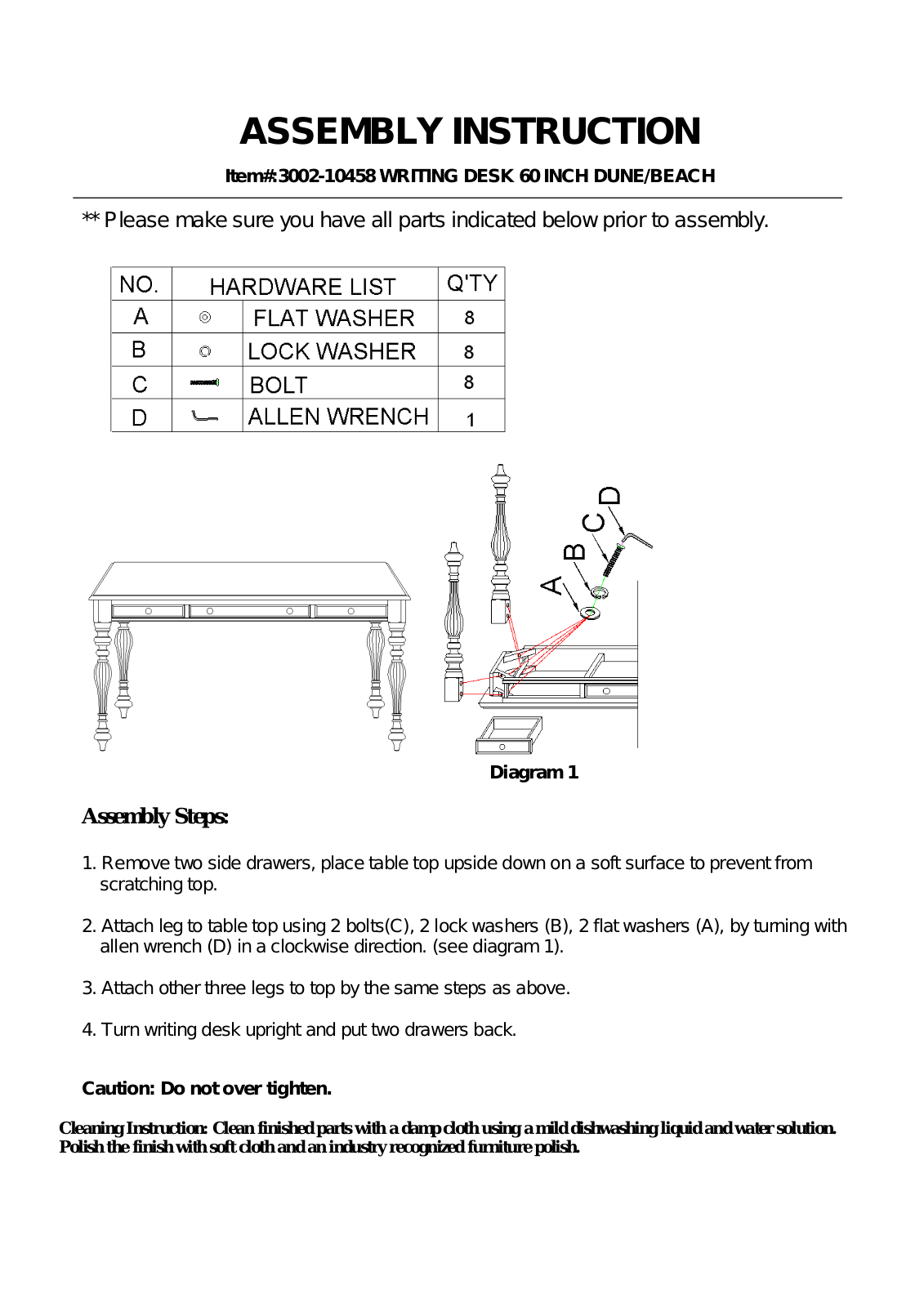 Hooker 3002-10458 Assembly Instructions - ManualMachine.com