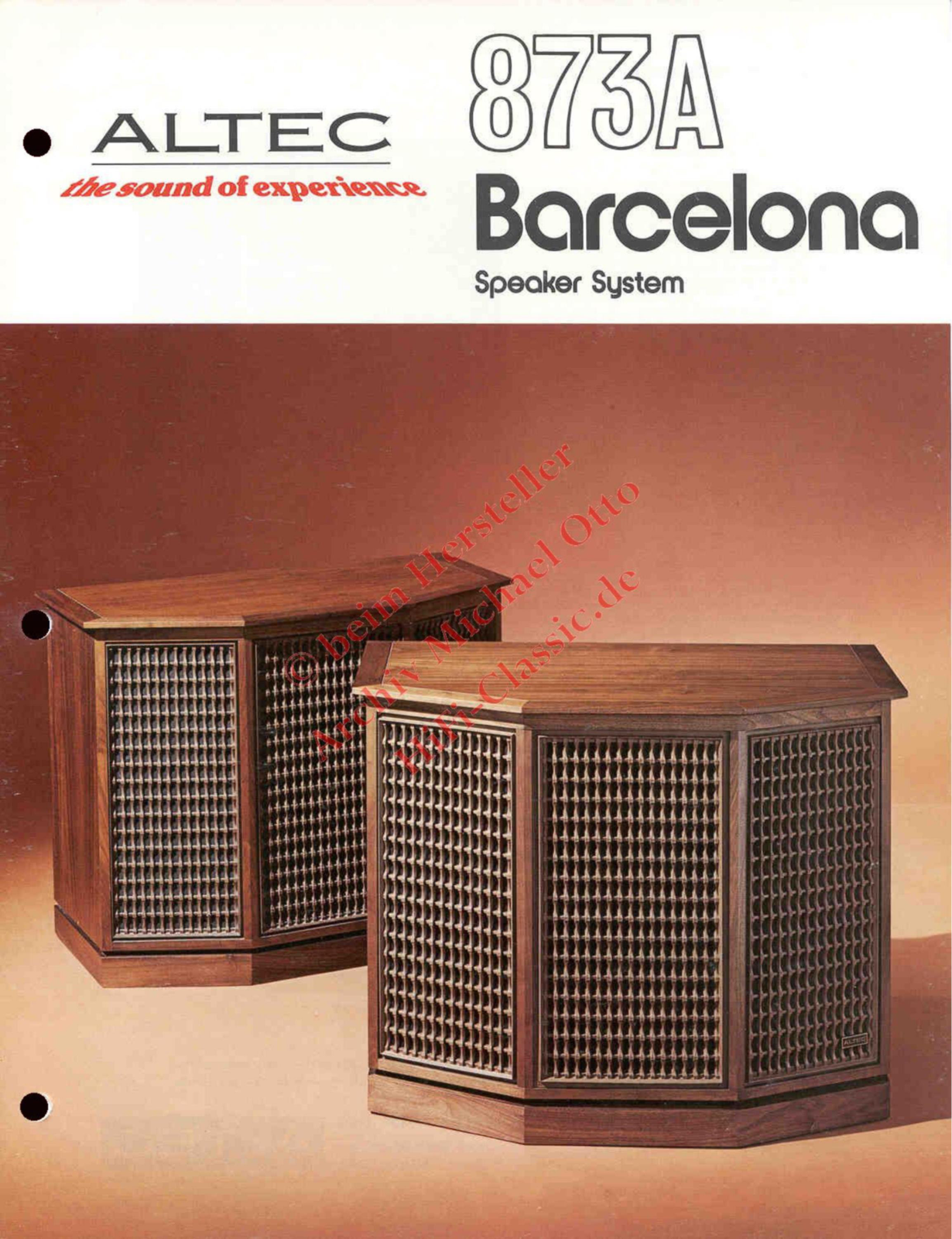 Altec 873A brochure - ManualMachine.com