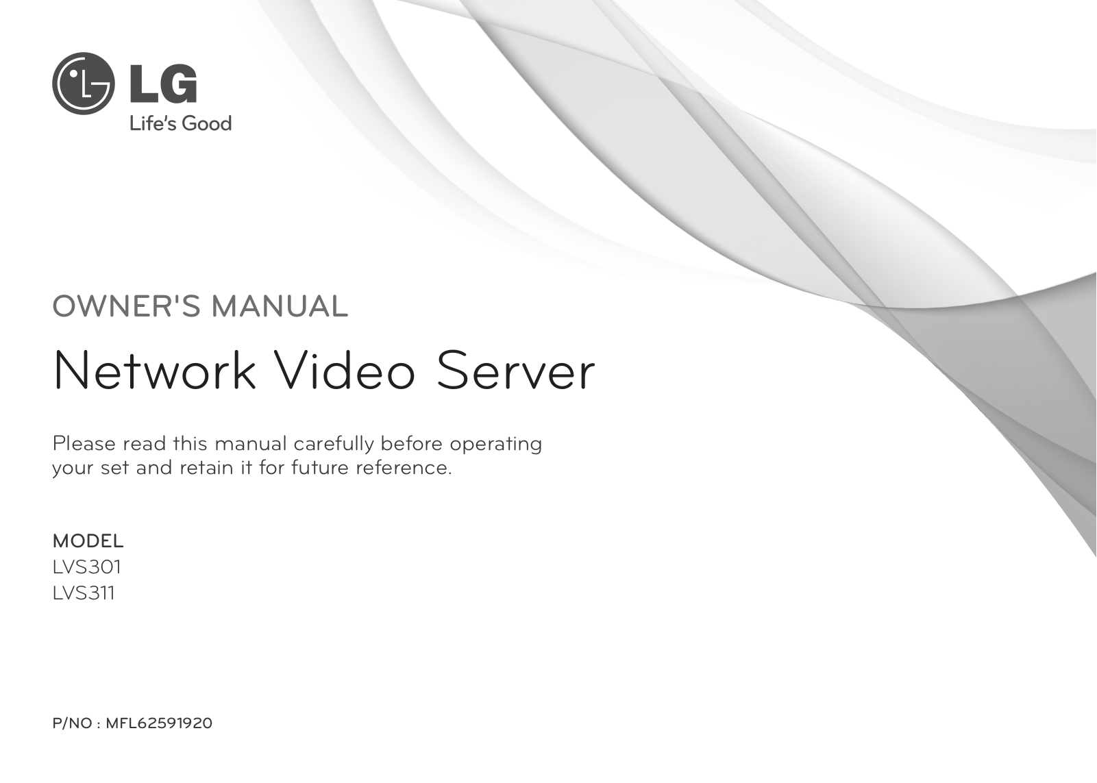 LG LVS301 User Manual