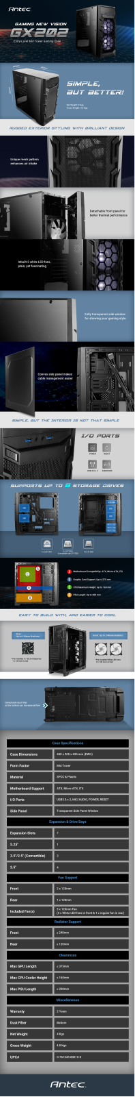 Antec GX202 User Manual