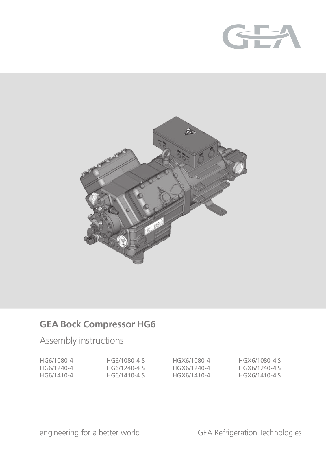 GEA Bock HG6 User Manual