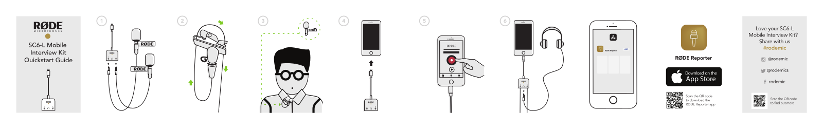 Rode Microphones SC6-L Quick Start Guide