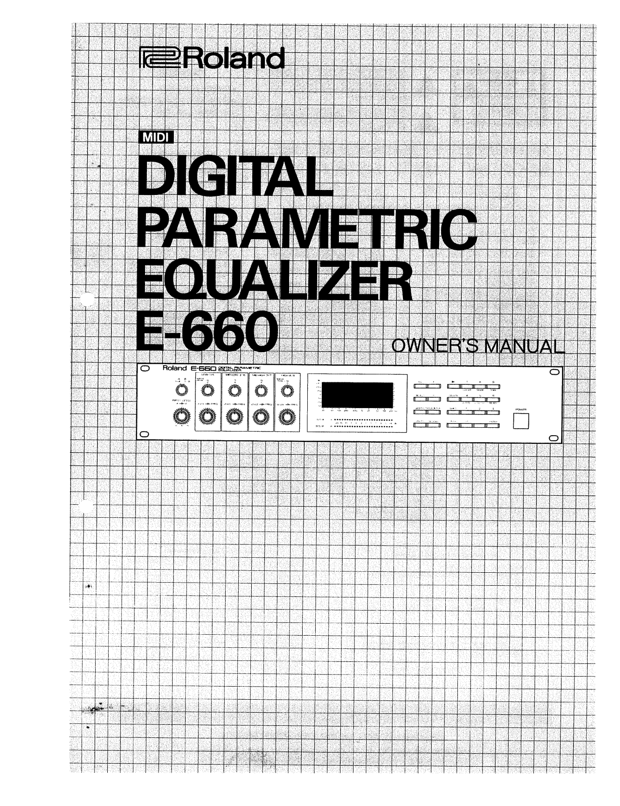 Roland Corporation E-660 Owner's Manual