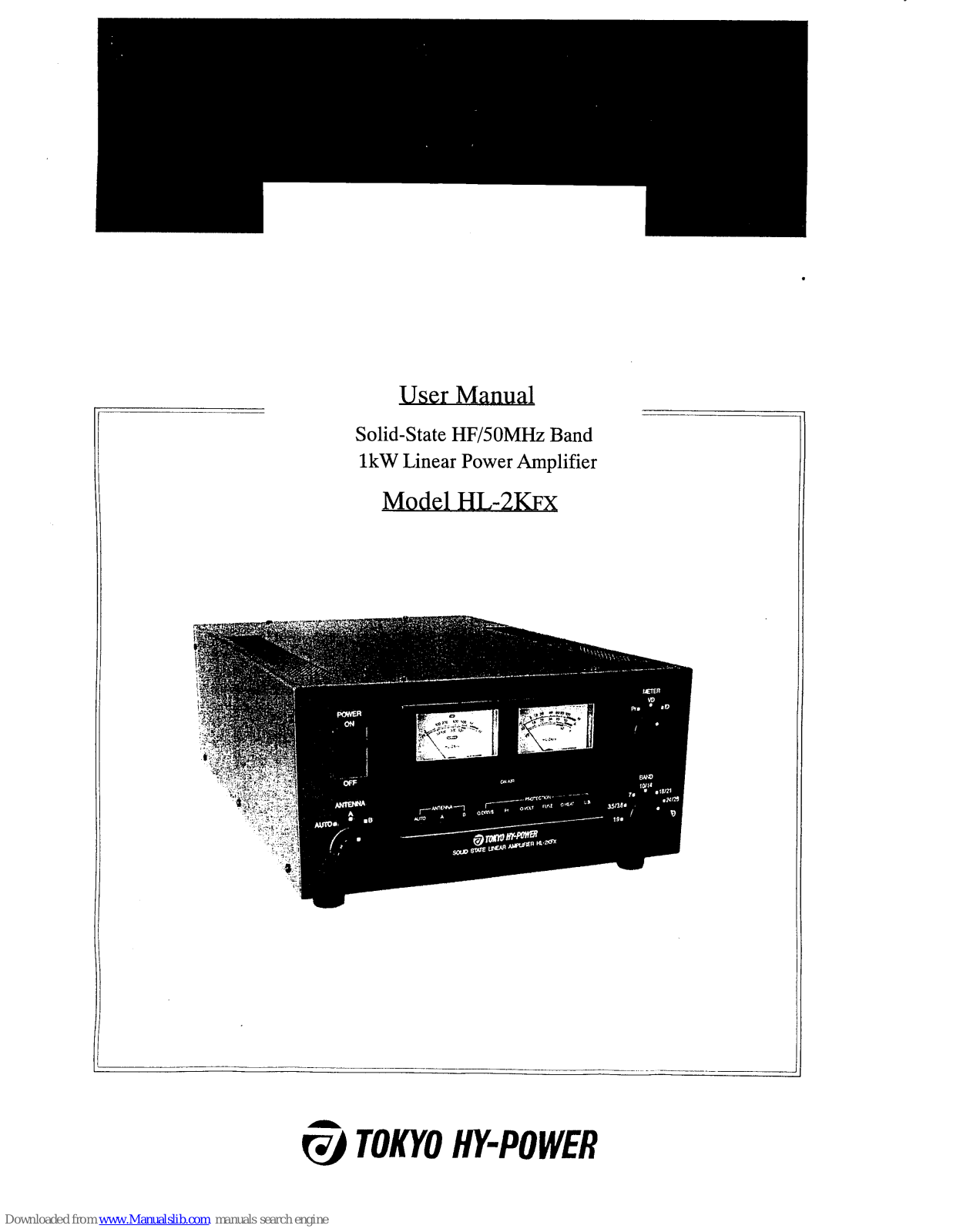 Tokyo Hy-Power HL-2Kfx User Manual