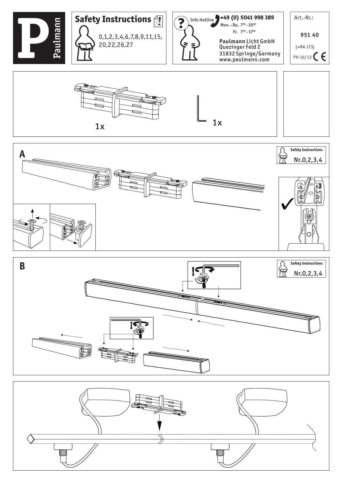 Paulmann 951.40 operation manual - ManualMachine.com