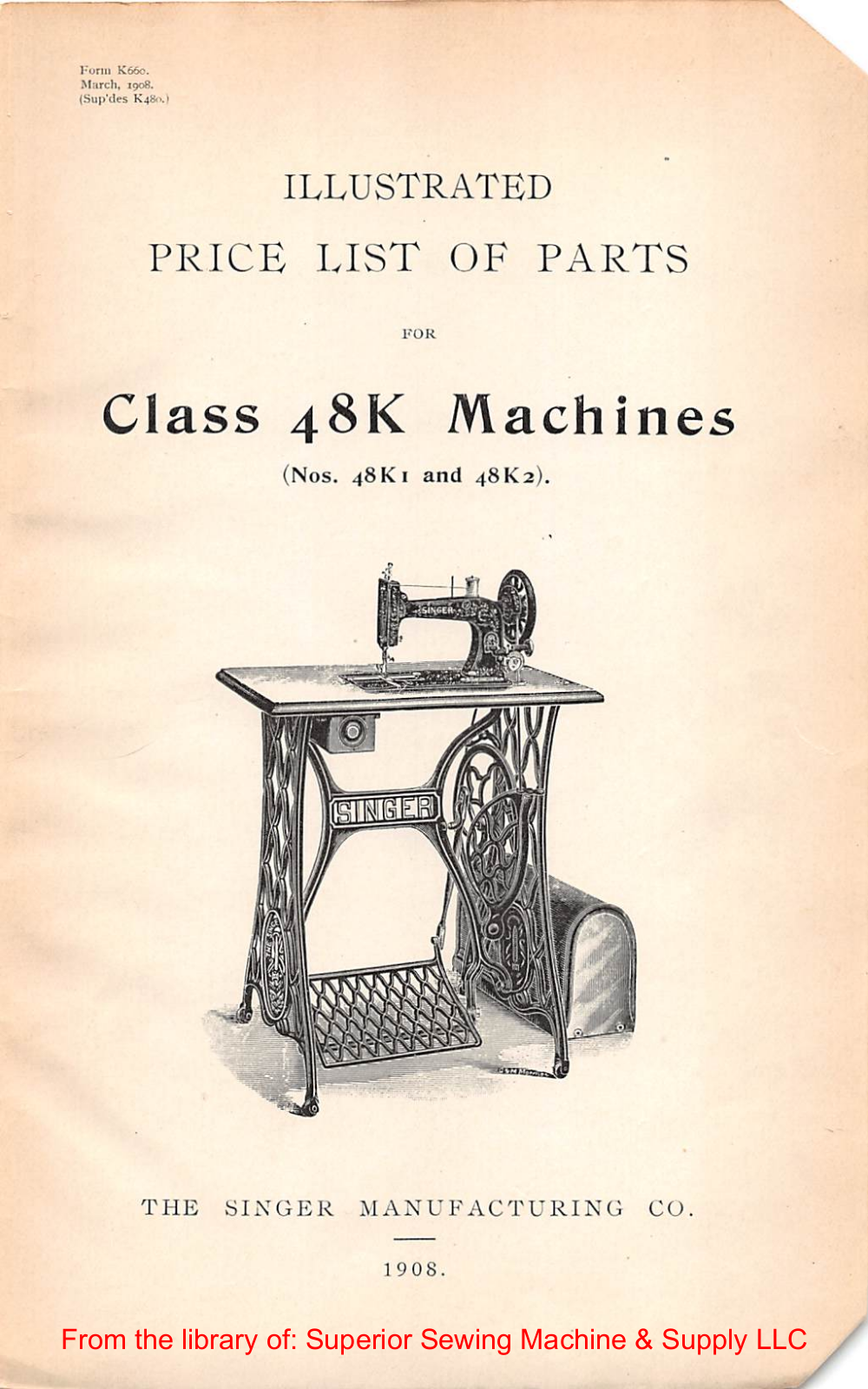 Singer 48K1, 48K2 User Manual - ManualMachine.com