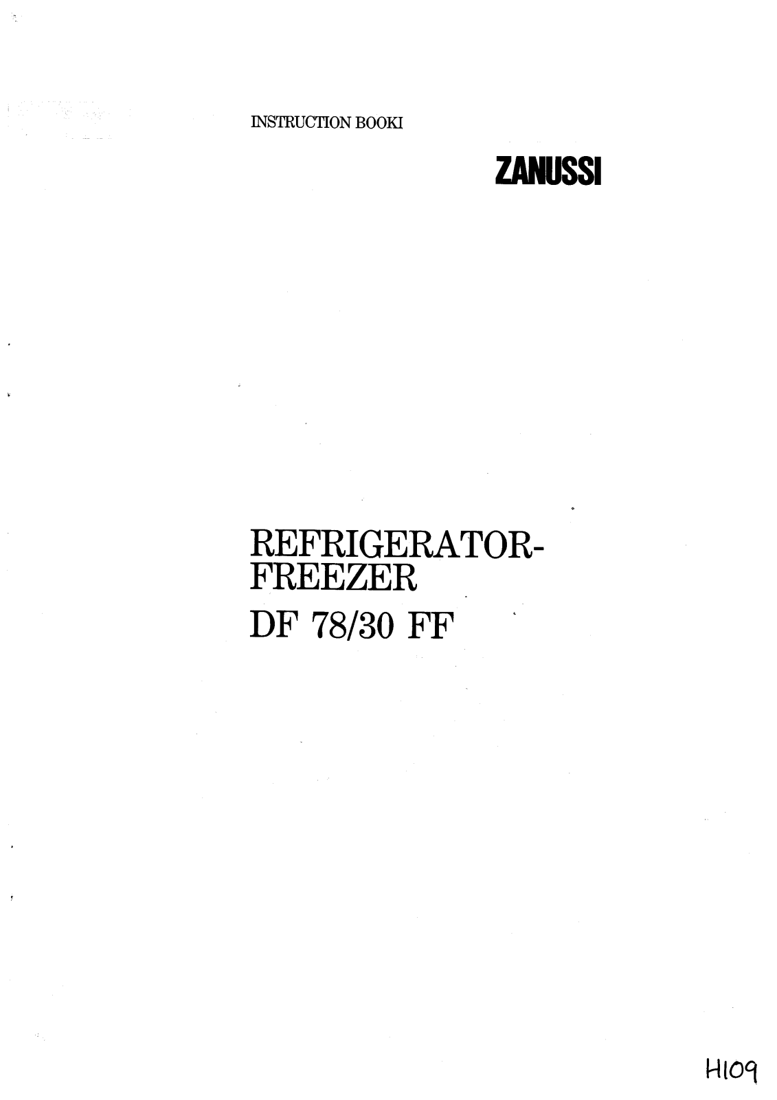 Zanussi DF 78-30 FF User Manual