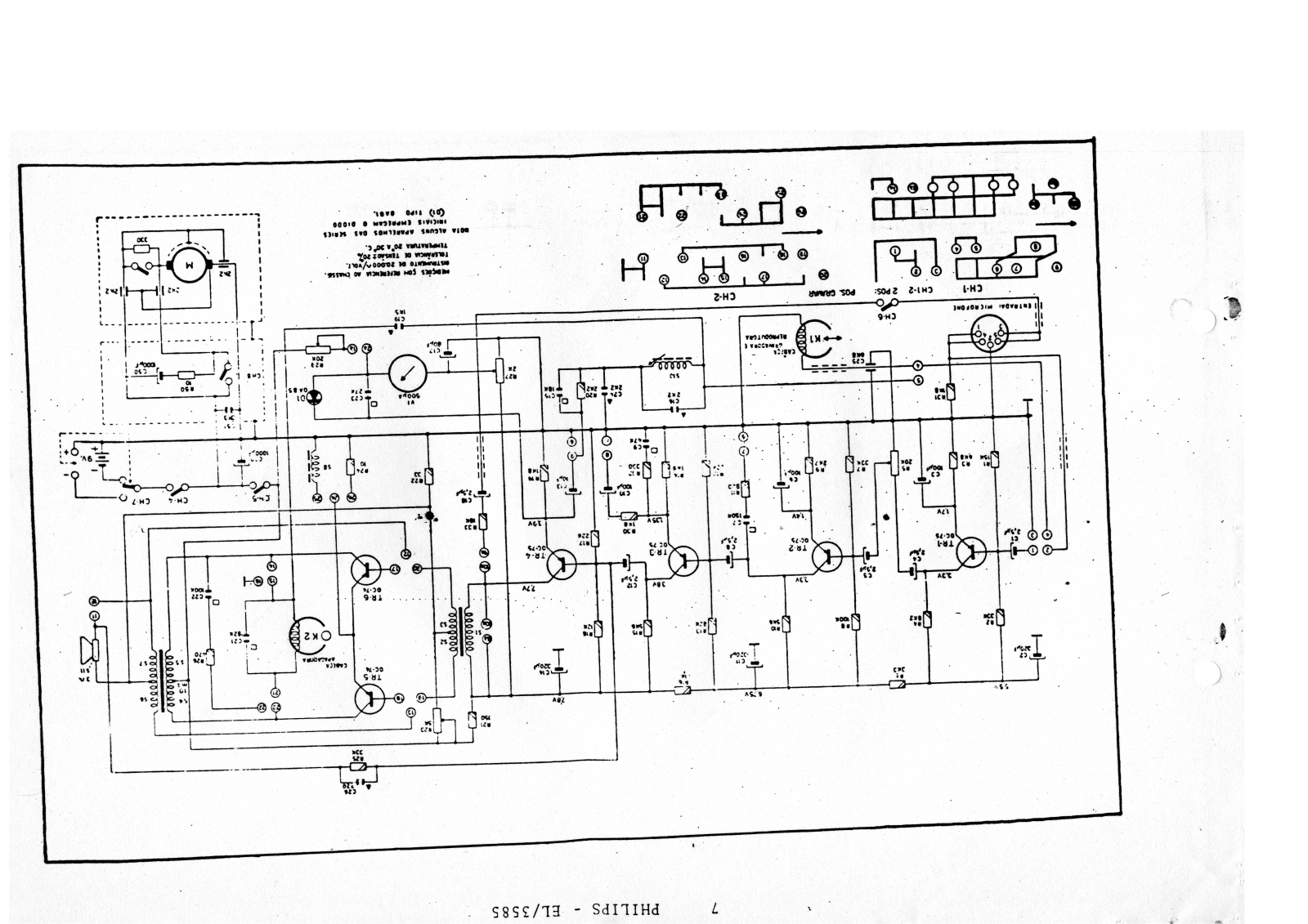 Philips EL-3585 Schematic