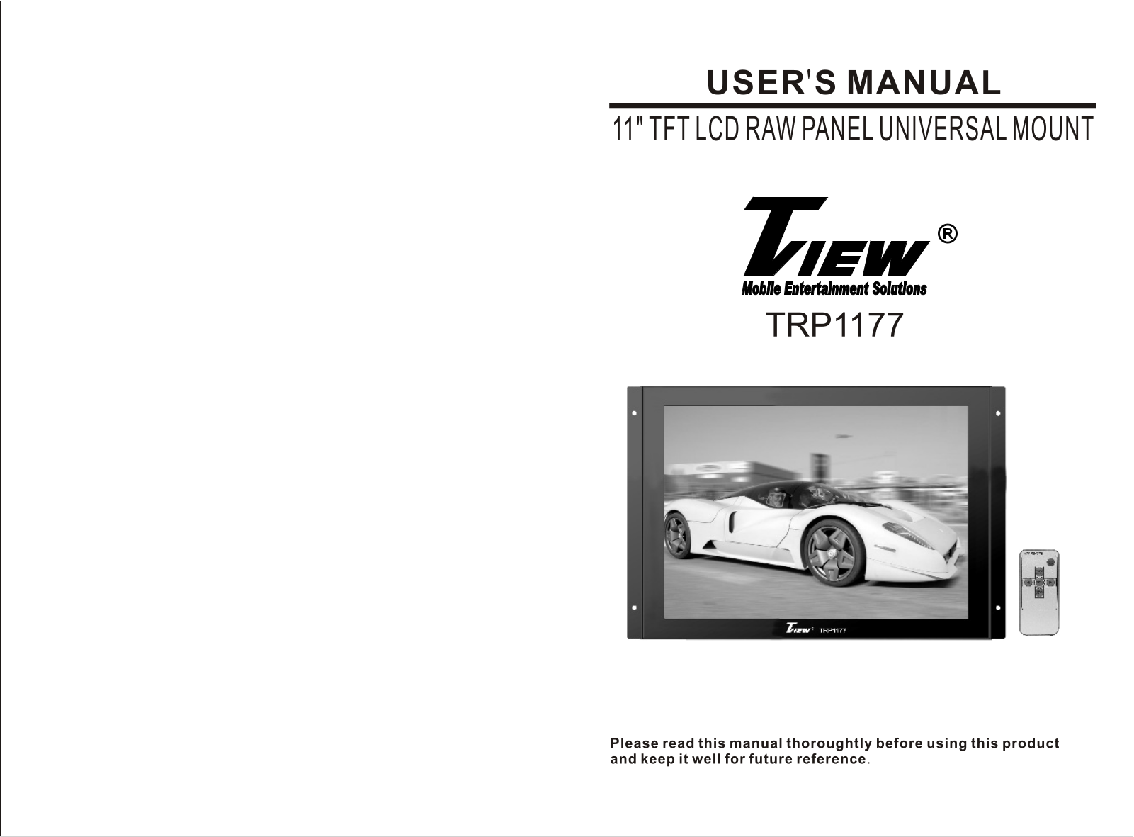 Tview TRP1177 User Manual