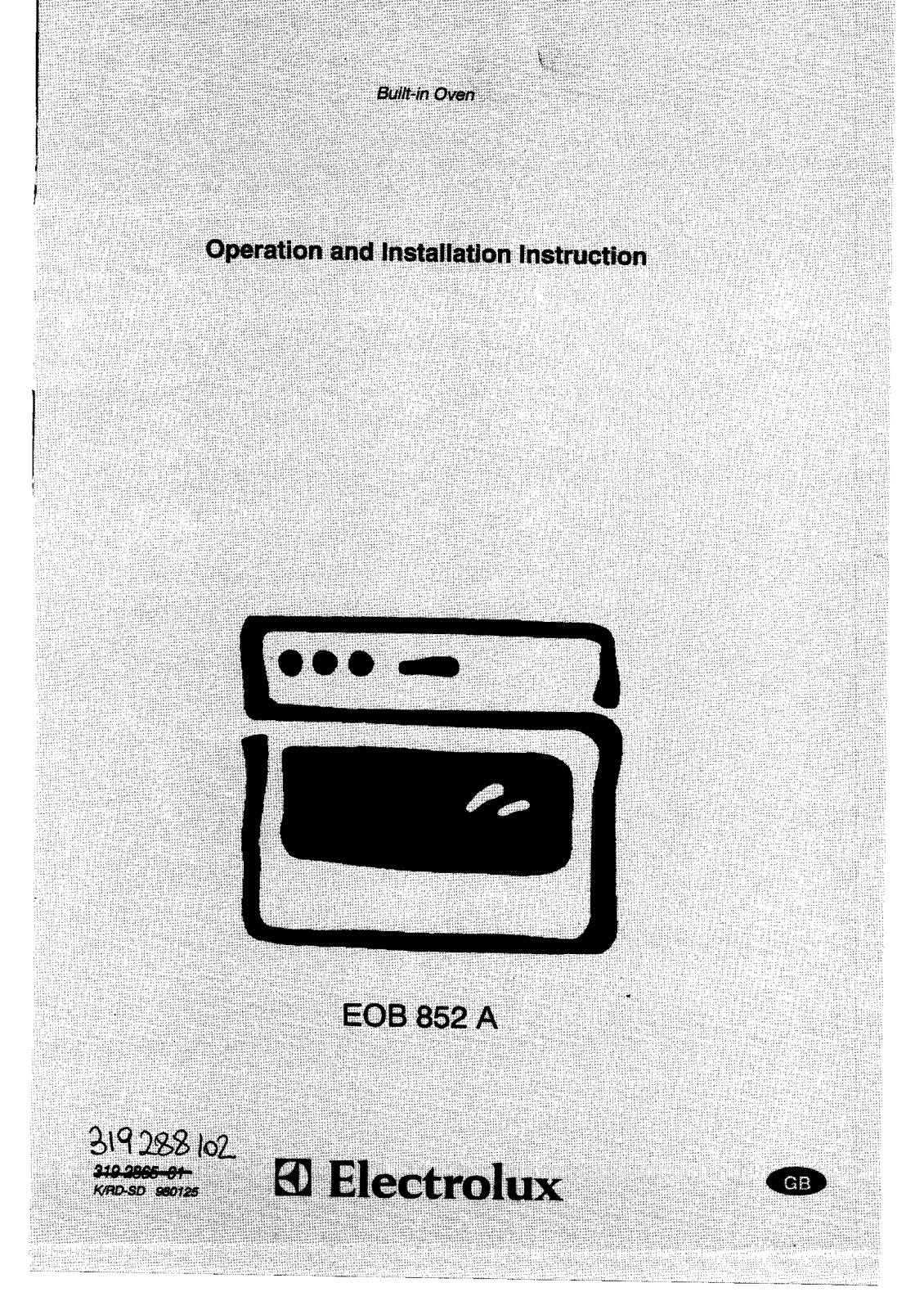 AEG-Electrolux EOB852W, EOB852X User Manual