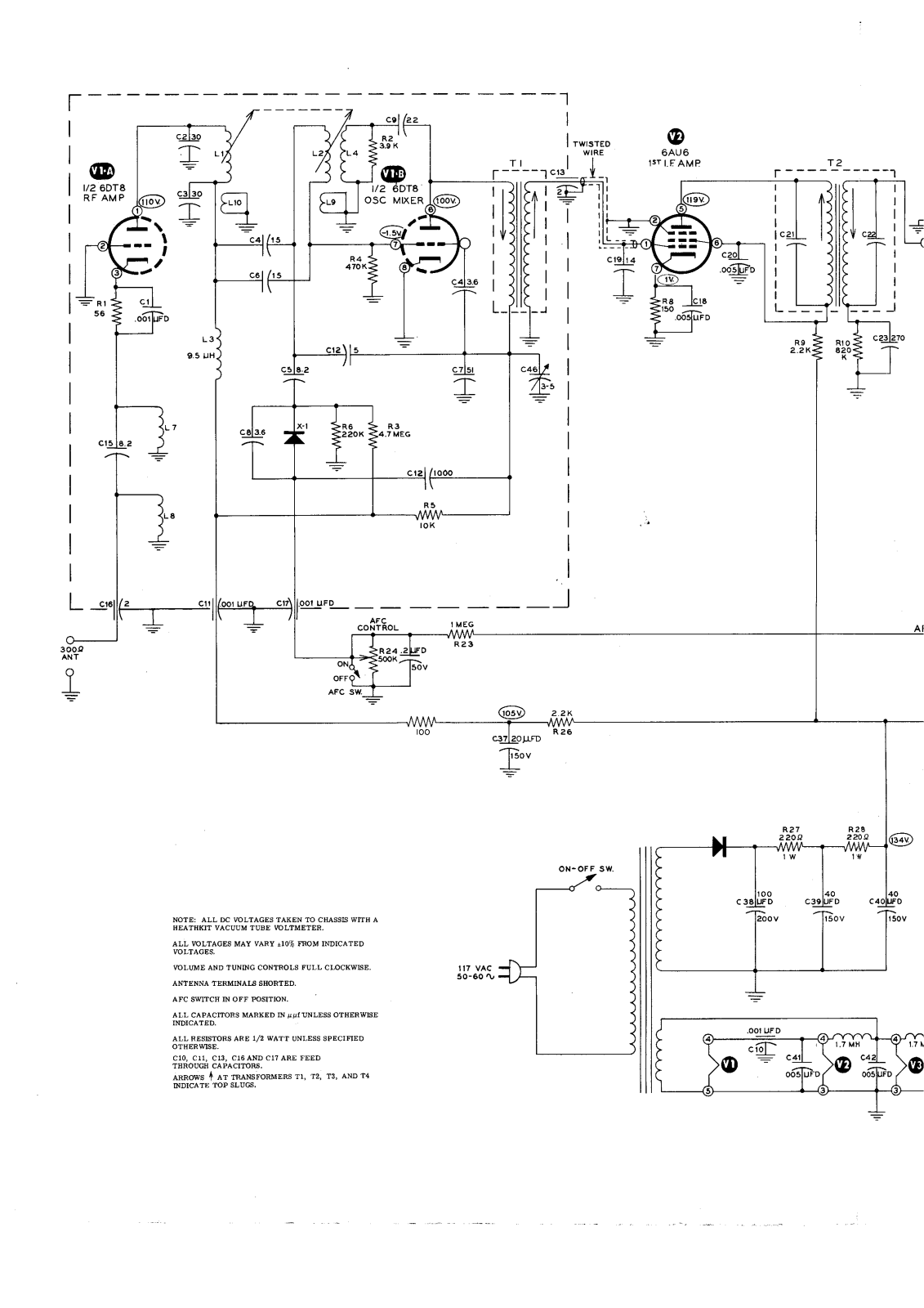 Heathkit FM-4B Schematic