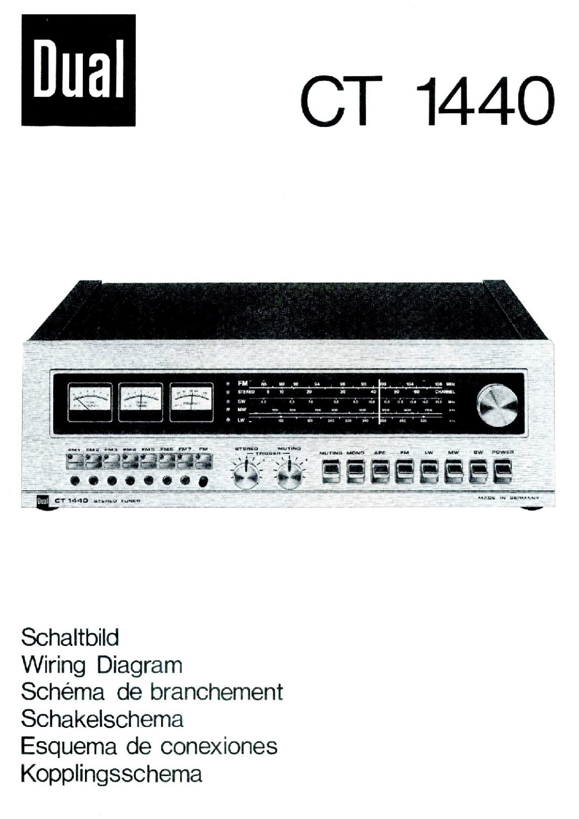 Dual CT-1440 Service manual