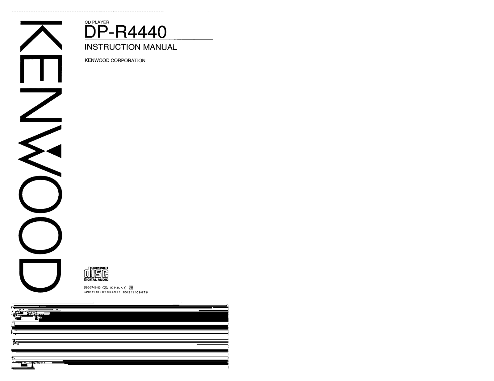 Kenwood DP-R4440 User Manual