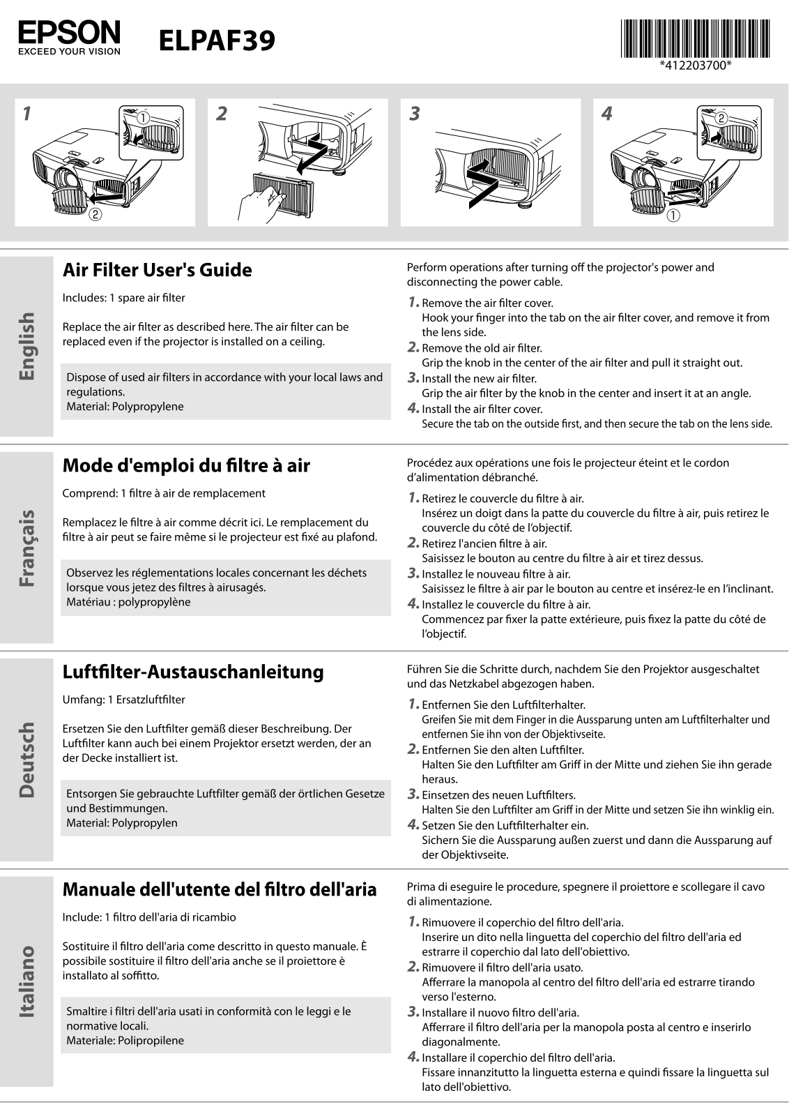 Epson ELPAF39 User guide - ManualMachine.com