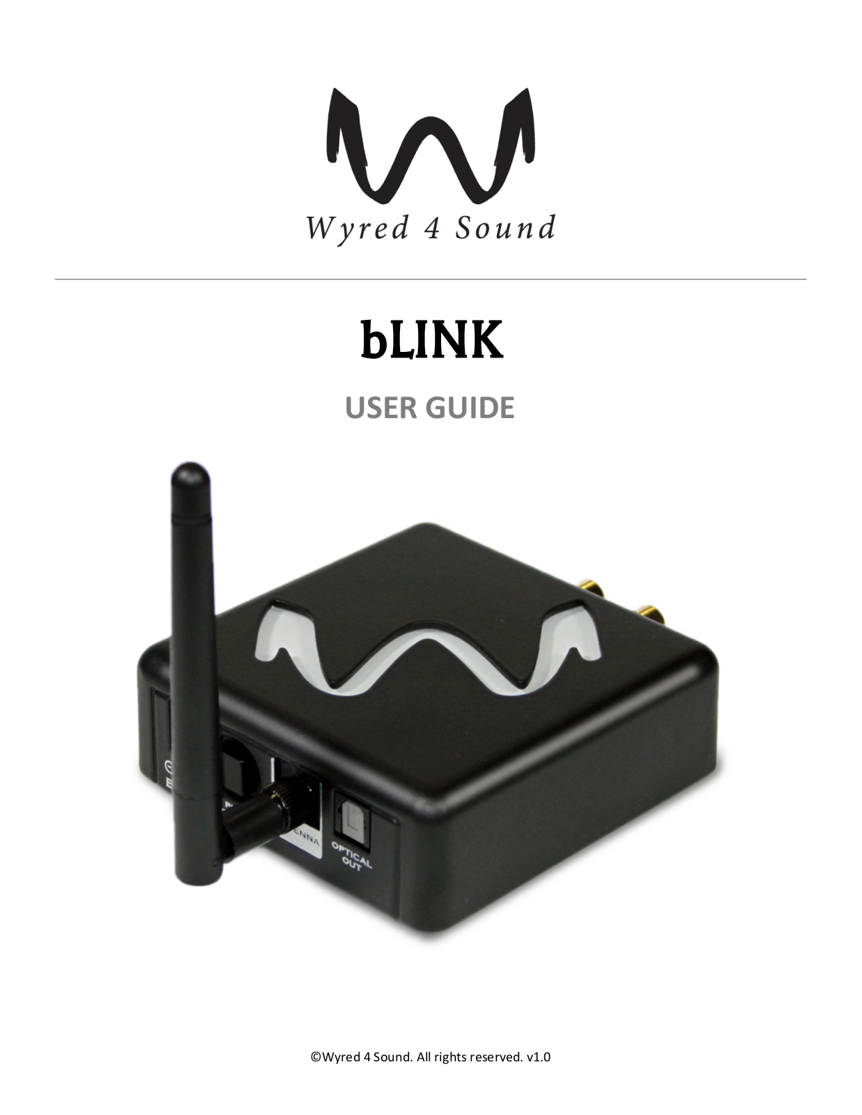 Wyred 4 Sound BLINK User Manual