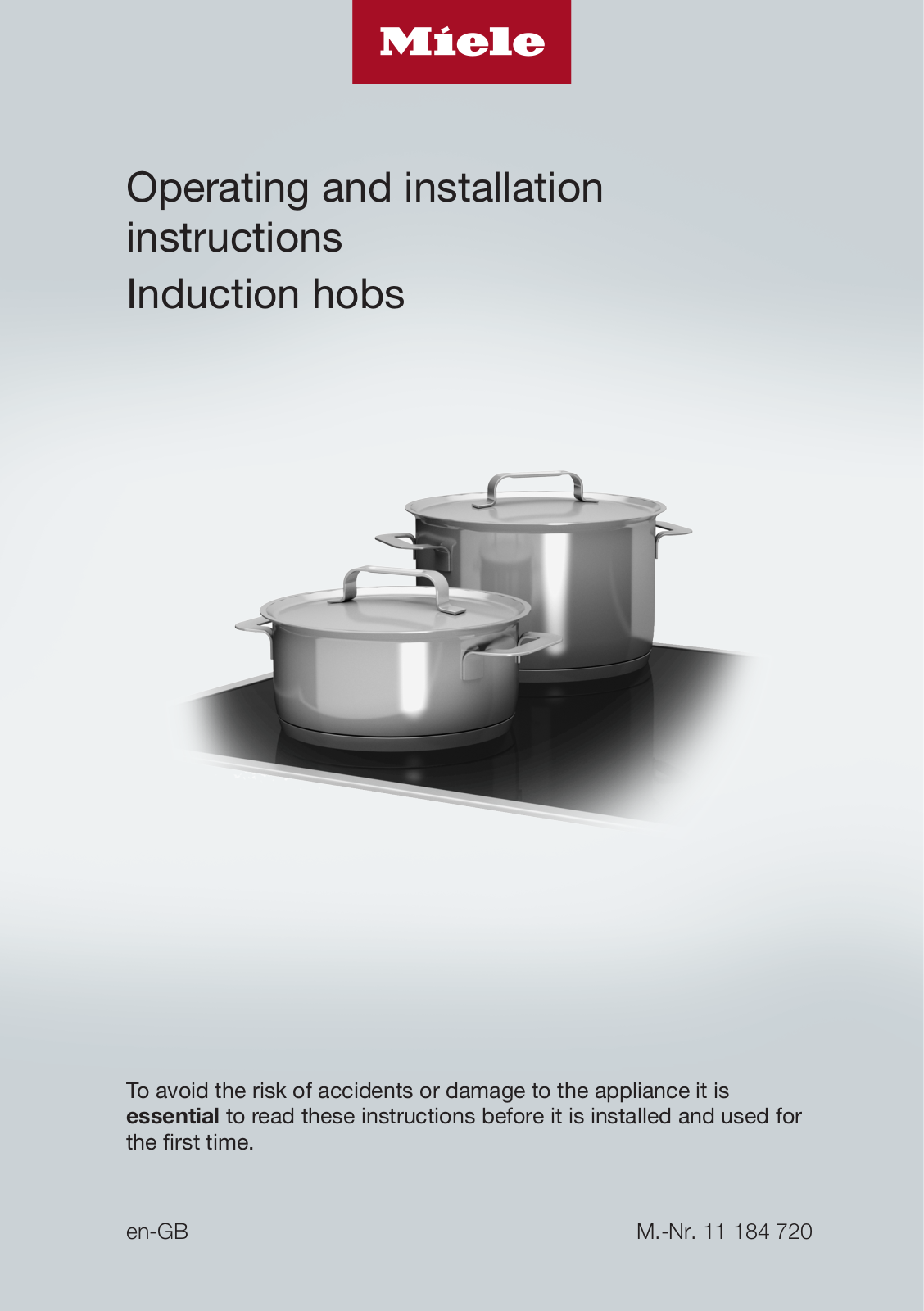 Miele KM 7404 FX, KM 7474 FL, KM 7464 FL, KM 7414 FX, KM 7414 FX Glas Operating instructions